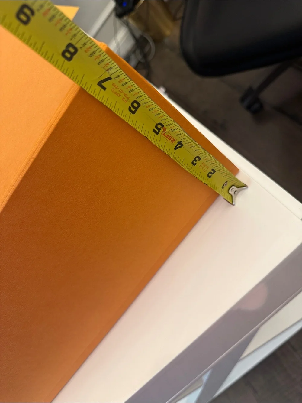 Authentic Louis Vuitton foldable Orange Storage Box with Black Logo